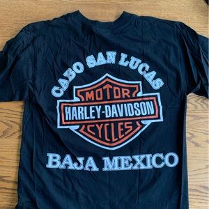 Harley Davidson Cabo San Lucas medium short sleeve shirt bottom cut off